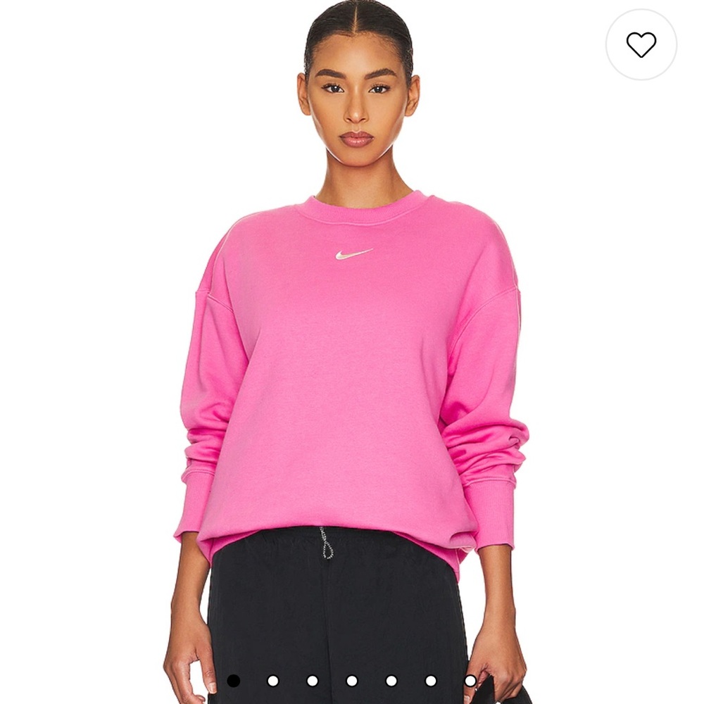 NWT! Nike oversized pink fleece sweatshirt